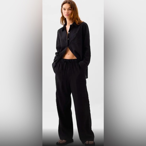 *New* GAP Linen pull up pant - Picture 1 of 4